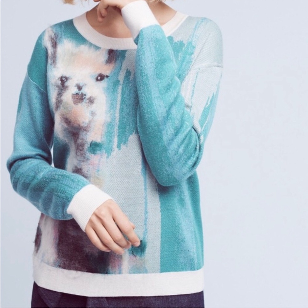 🎉HP🎉Anthropologie Llama Sweater